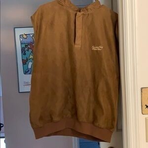 Micro suede golf vest size M